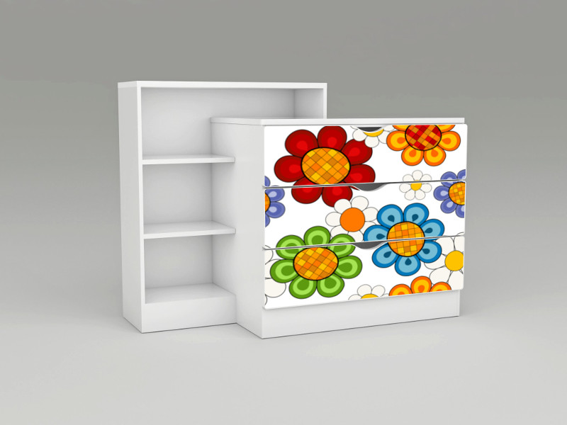 Becks komoda XXL DUO Kvety mix